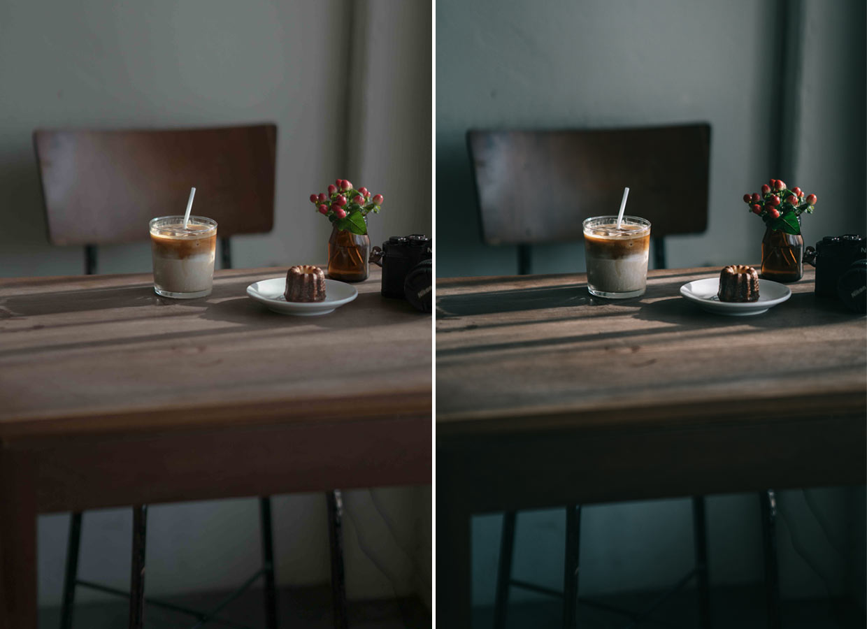 cafe photography photo editing
