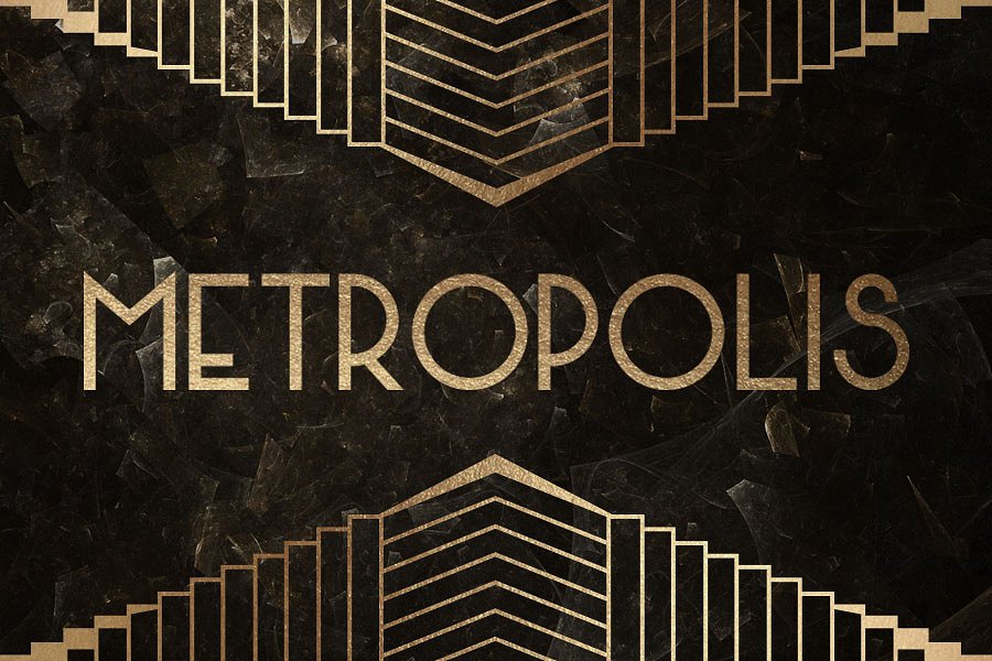 Art Deco Fonts Inspiration 17 Decorative Typefaces To Try FilterGrade   Metropolis Typeface Art Deco Fonts 