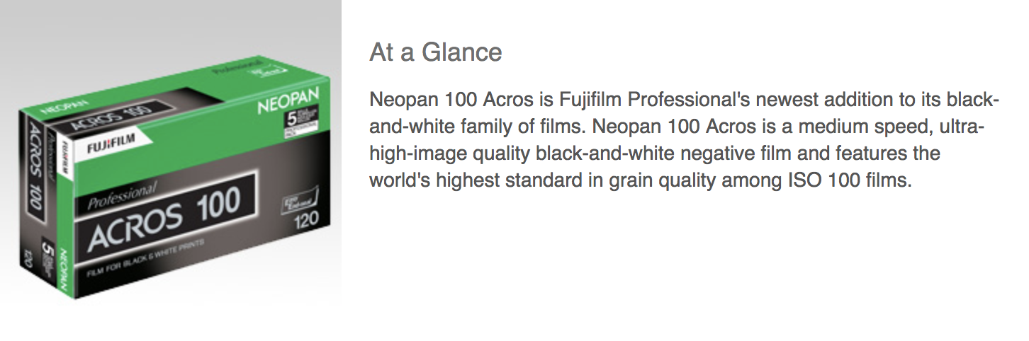 1 Fuji Neopan 100 Acros to Be Discontinued in October 2018, Report Says - FilterGrade