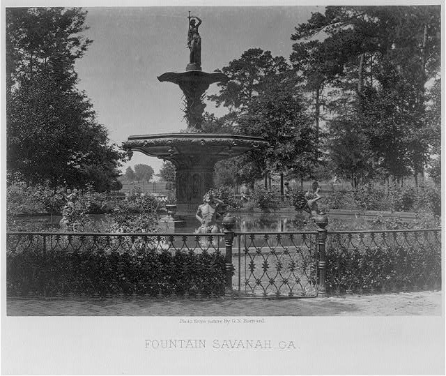 Fountain, Savannah, GA - George Barnard - What is an Albumen Print? - FilterGrade