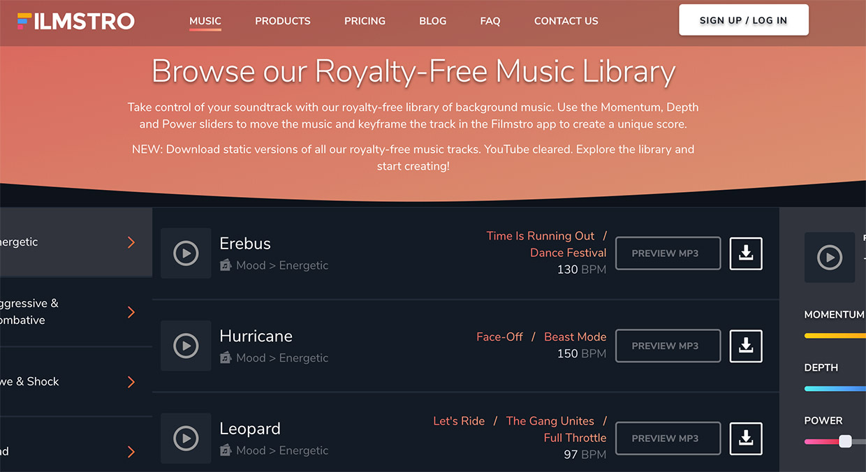 Royalty free music samples