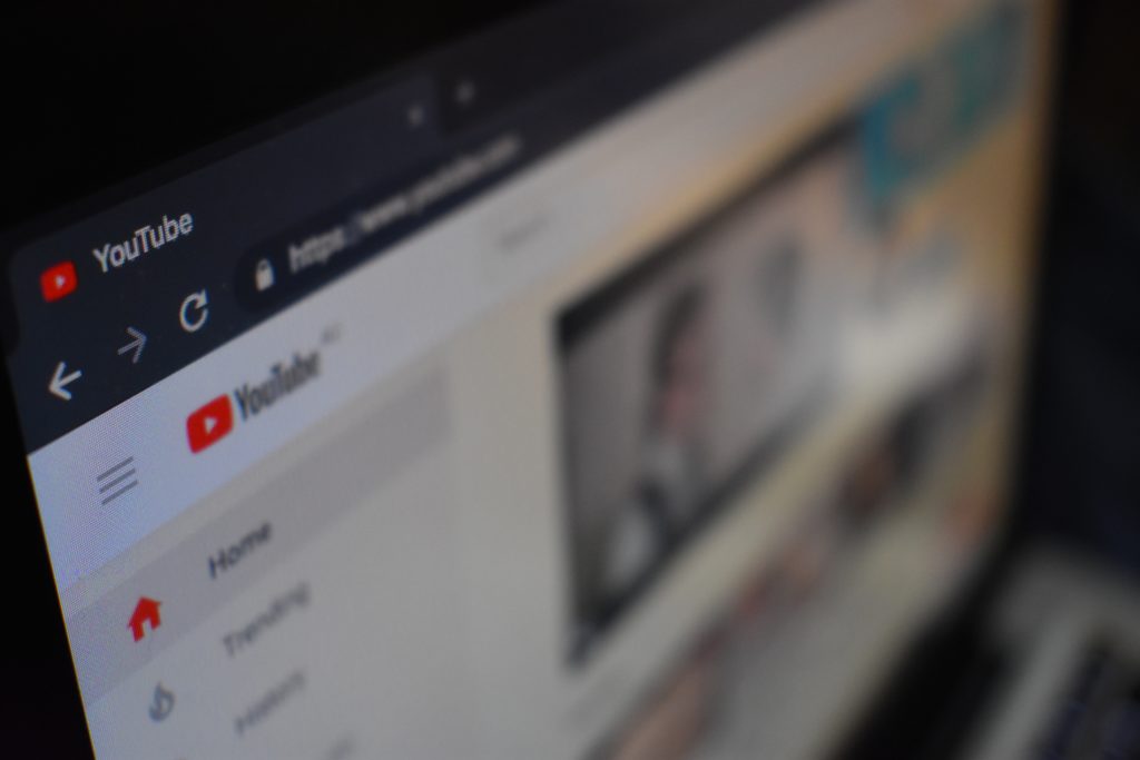 youtube channel homepage