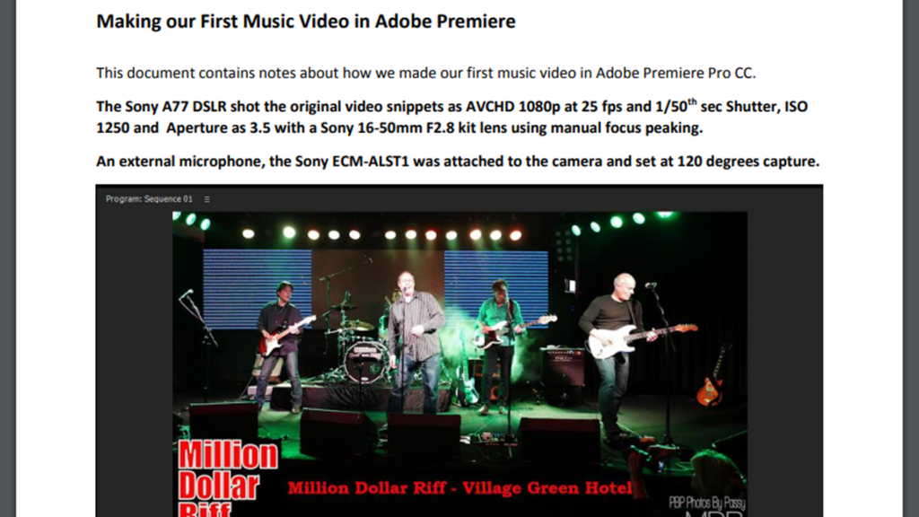 editing a music video guide