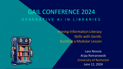 Honing Information Literacy Skills with GenAI:  Building a Modular Lesson