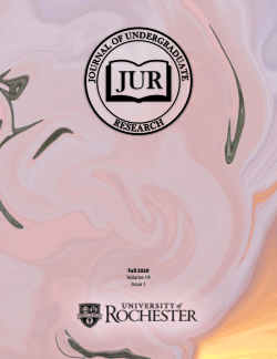Journal of Undergraduate Research (jur), Volume 19, Issue 1, Fall 2020