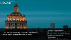 Data Bloom 2025: PivotTables, PivotCharts, and Dashboards in Excel