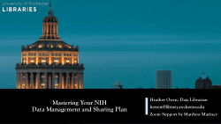 Mastering Your NIH Data Management and Sharing Plan, May 13, 2025