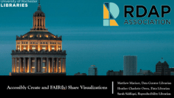 Accessibly Create and FAIR(ly) Share Visualizations​