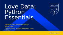 Item - Love Data 2026: Python Essentials - University of Rochester ...
