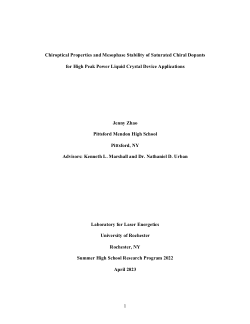Item - Chiroptical Properties and Mesophase Stability of Saturated ...