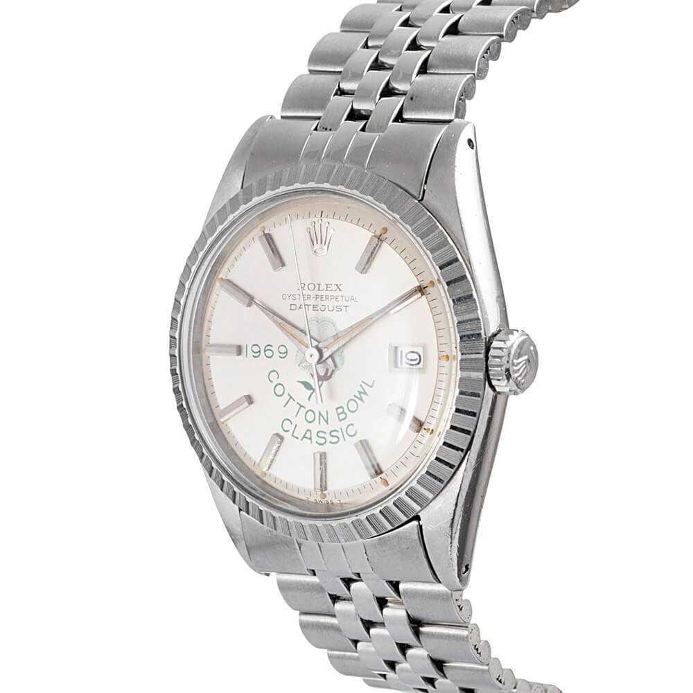 1969 Rolex Cotton Bowl Commemorative Datejust ref. 1603, Owned by Doug Knotts Fourtané