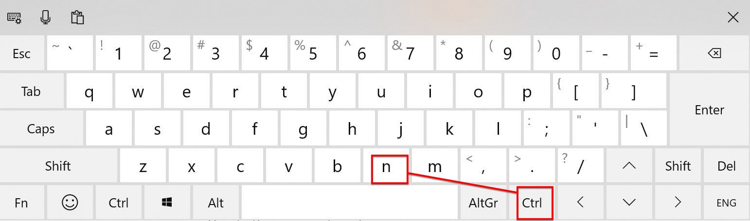 Multiple window Ctrl +N