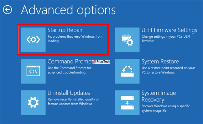 Windows 10 System Repair USB drive