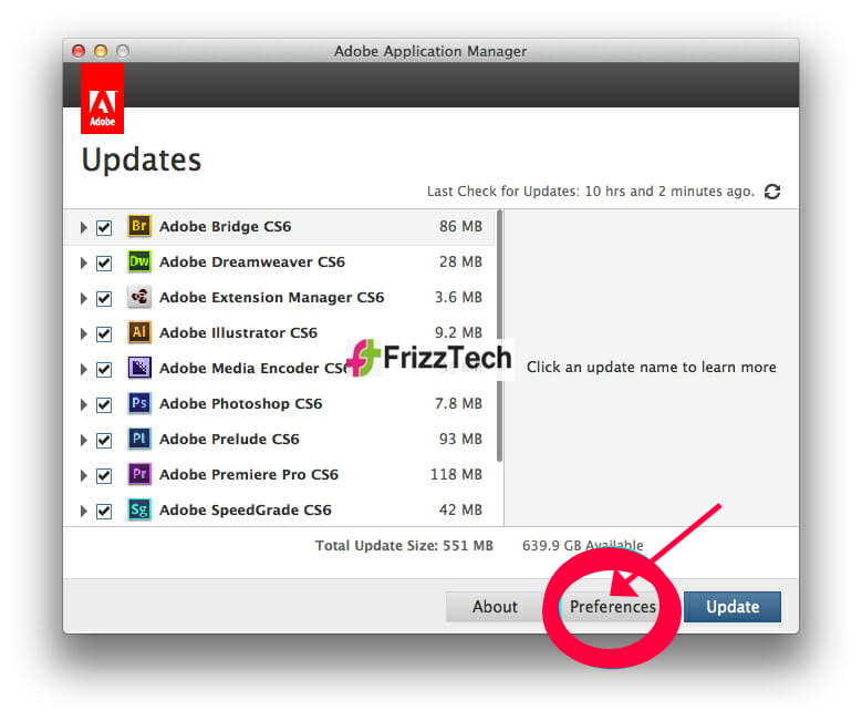 disable Adobe Updater on Mac