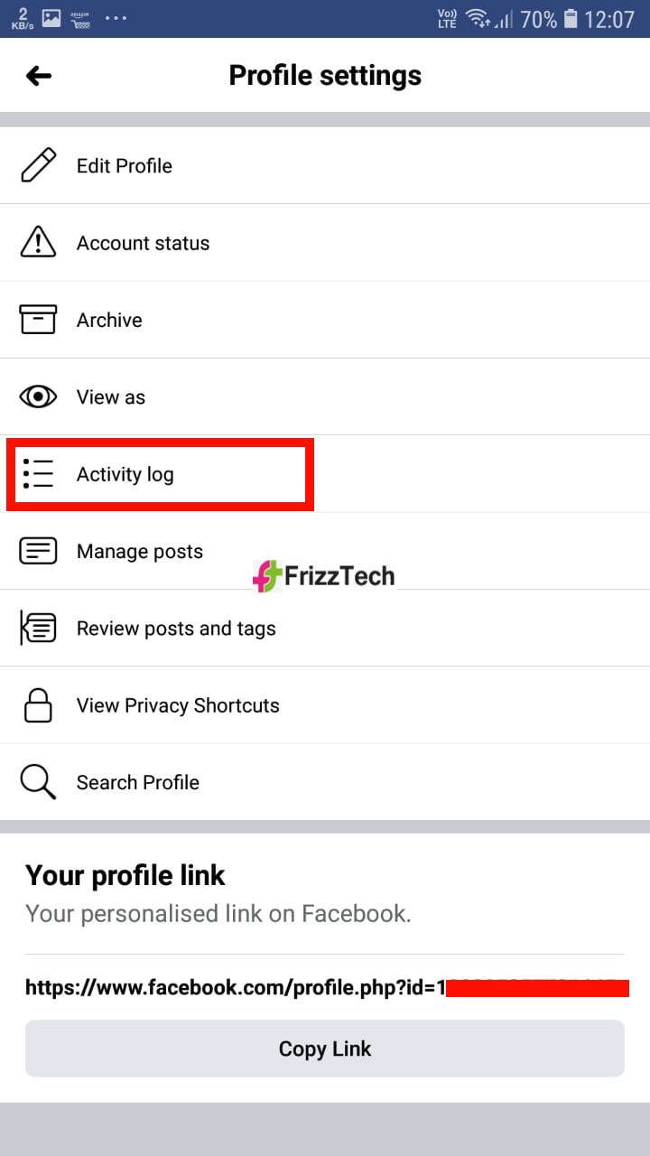Activity Log