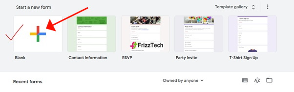 Survey Using Google Forms screen blank