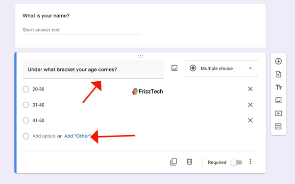 Google Forms screen survey form screen4