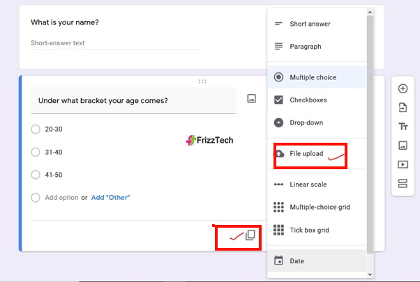 Google Forms screen survey form screen6