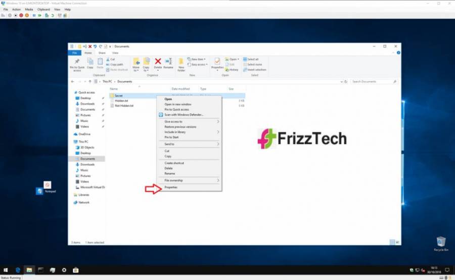 folder properties
