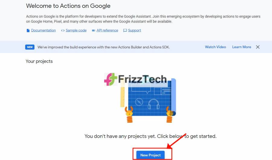 Google Action console