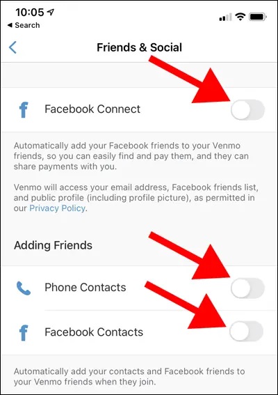 Social media hide venmo