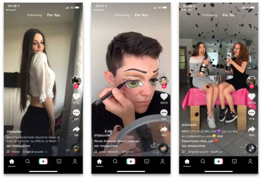 Tiktok video creation
