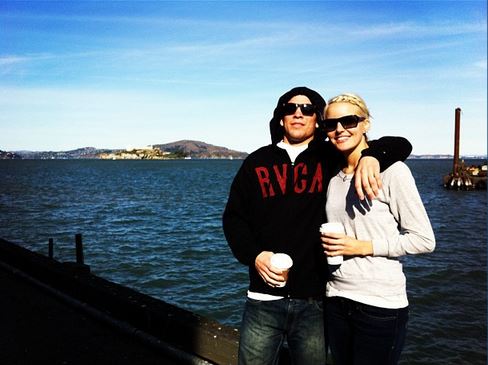 Nate Diaz with His Girlfriend