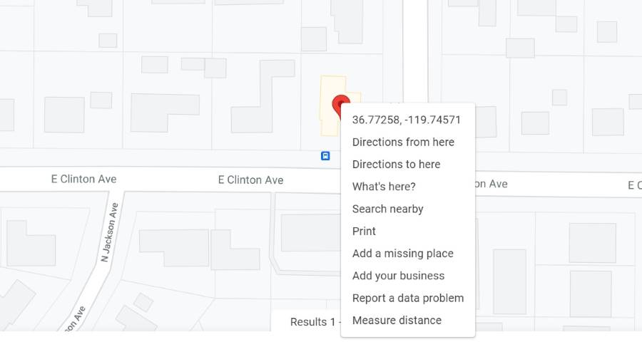 Right Click - Drop pin on desktop