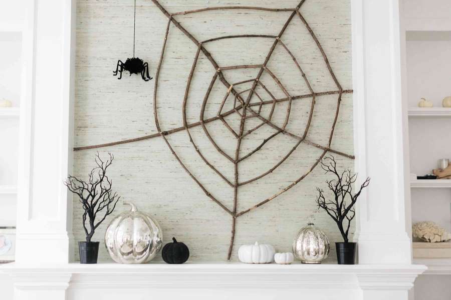 Spider web decor