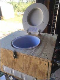 Homemade composting toilet