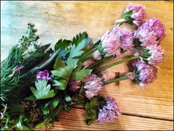 bouquet garni, Make Money With Specialty Herbs and Cut Flowers, make money with specialty herbs, cut and come again flowers, make money with herbs, start an herb business successful cut flower business, homesteading, homestead