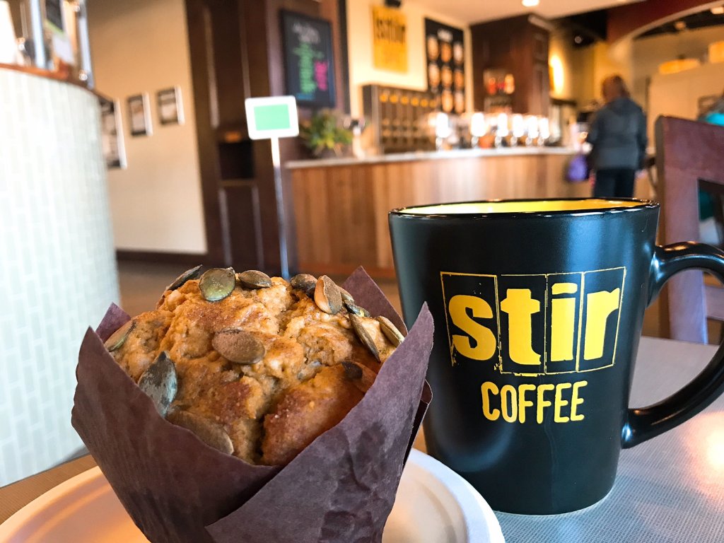 muffin and coffee
