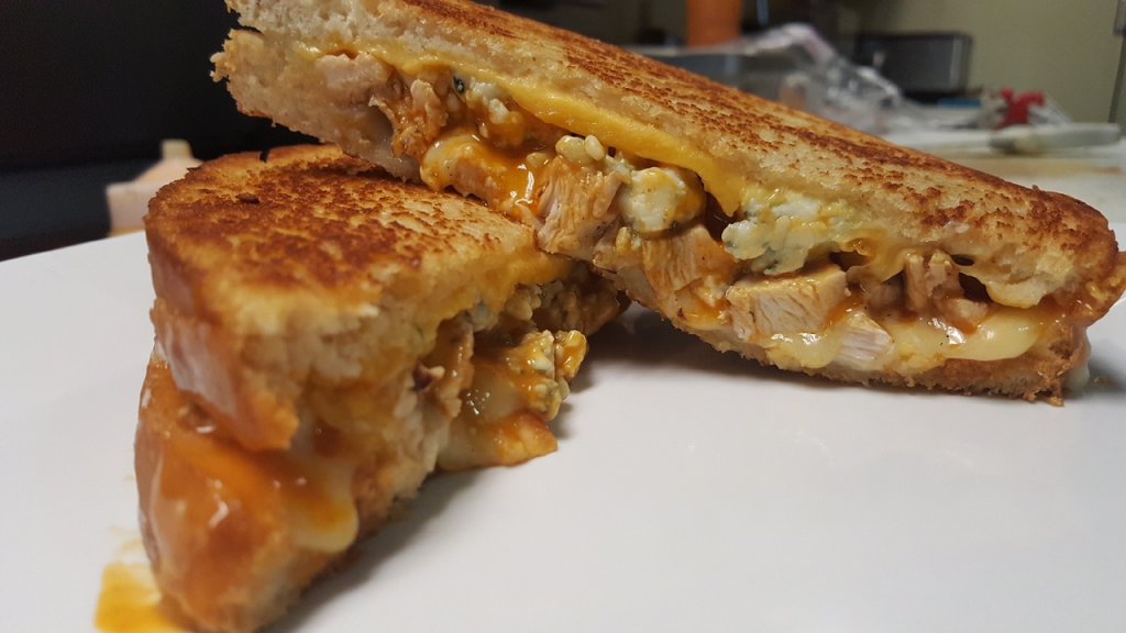 Buffalo Chicken Grilled Cheese