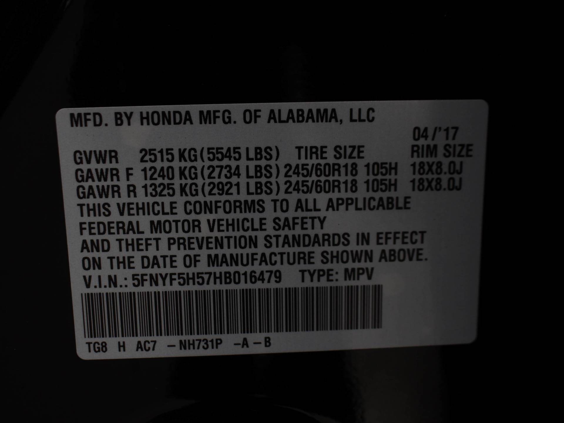 Florida Fine Cars - Used HONDA PILOT 2017 MARGATE EX-L