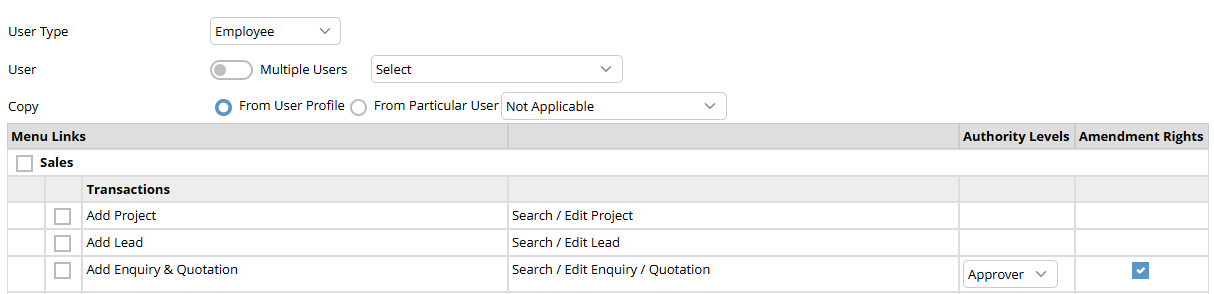 User Access Management