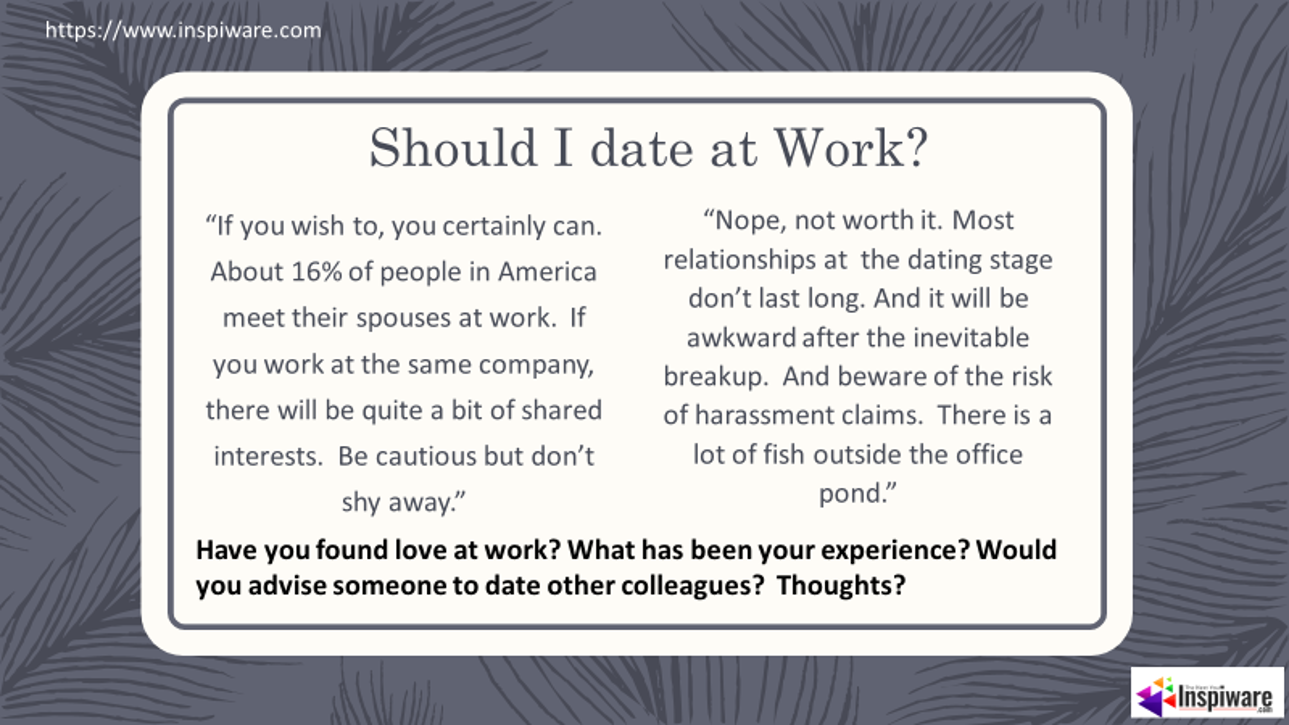 Dating at work