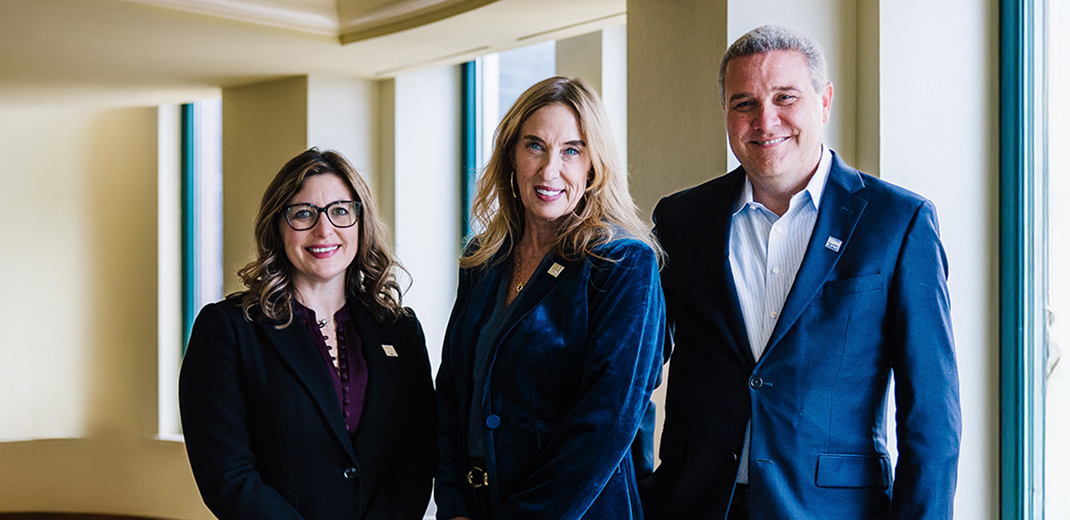 2026 President-Elect Kim Collins, CPM®; 2026 President Mindy Gronbeck, CPM®, CCIM; 2026 Secretary/Treasurer Ryan Huffman, CPM®