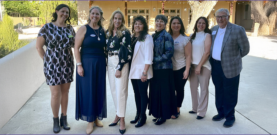 IREM President Mindy Gronbeck, CPM®, CCIM (third from left), attends a charity event benefitting the New Mexico Veterans Integration Center, hosted by the IREM New Mexico Chapter.