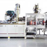 Uniloy blow molding UR reciprocating screw machine