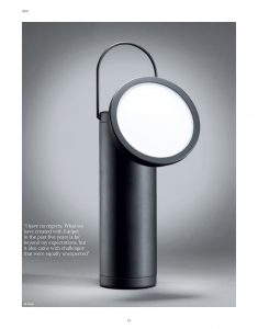 Contemporary M Lamp Rotatable Head in Matte Black