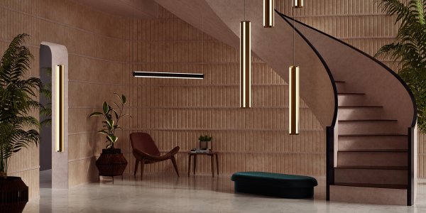 Juniper Lighting Axis Collection Dimmed