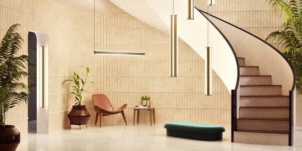 Axis Collection Light Fixtures All Powered On