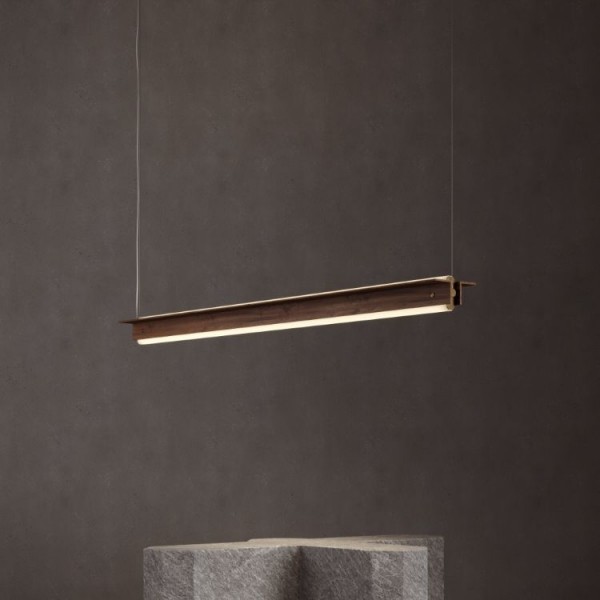 Juniper Lighting Suspended Axis T in Black Walnut