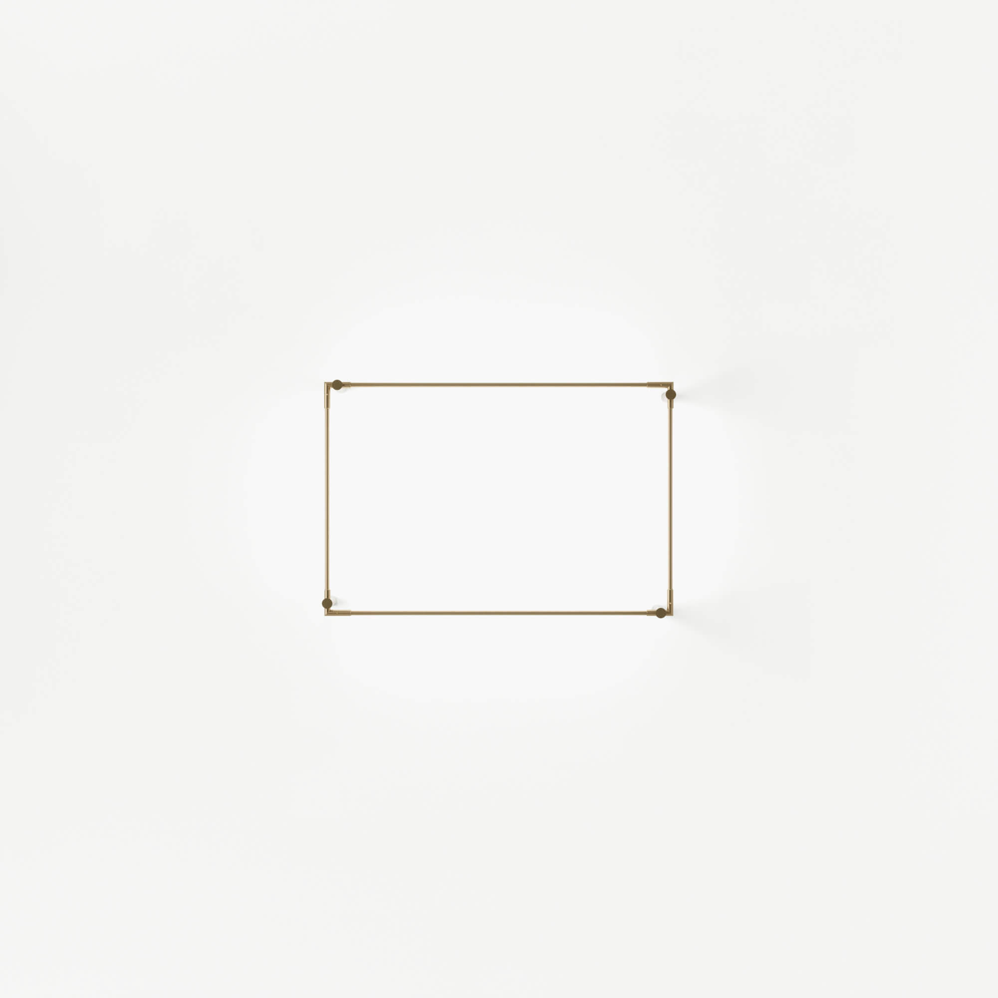 THIN Primaries Wall Mounted Rectangle Satin Brass