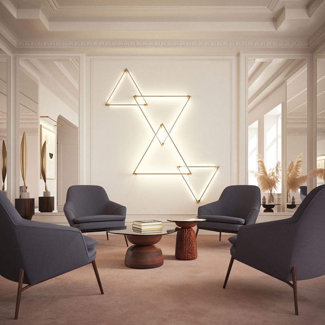 THIN Primaries Wall Mounted Triangle Gallery Img