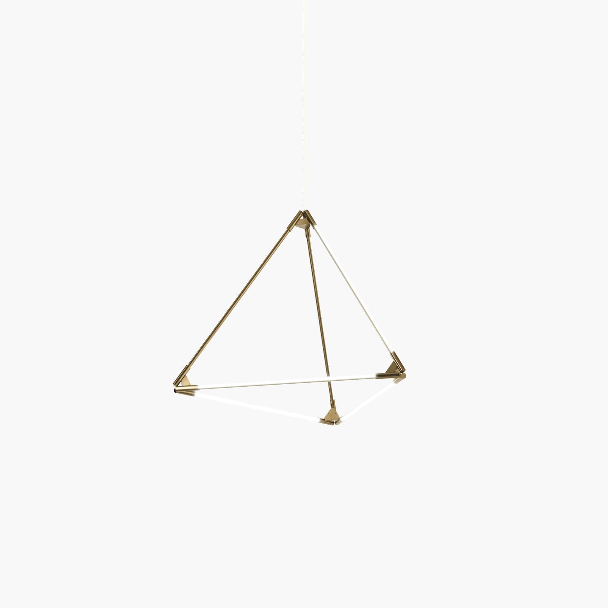THIN Solids Tetrahedron Satin Brass
