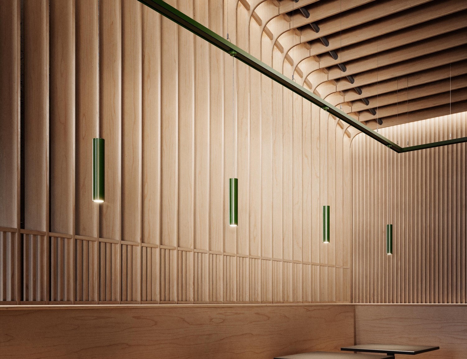 Juniper Cylinder Pendant Ribbon-Mount - Image 9