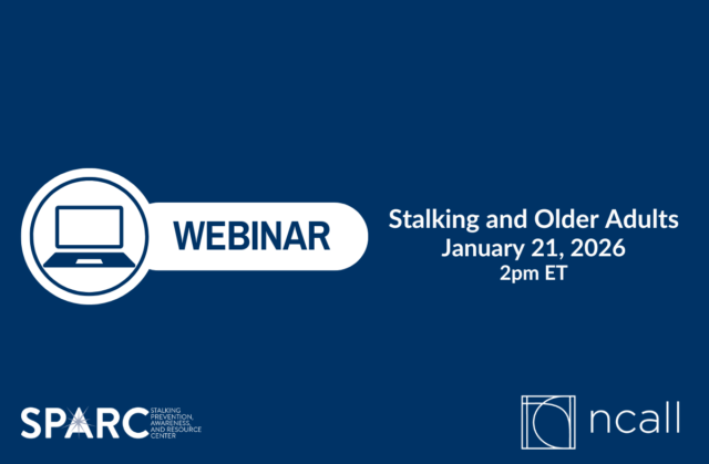 Stalking and Older Adults webinar