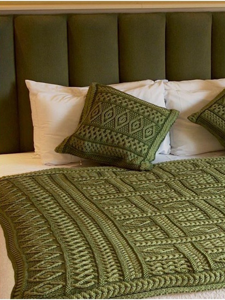 Green Merino Wool Aran Plated Throw Blanket X40 Skellig Gift Store Beauteous Aran Throw Blanket Green Merino Wool Aran Plated Throw Blanket X40 Skellig Gift Store Beauteous Aran Throw Blanket