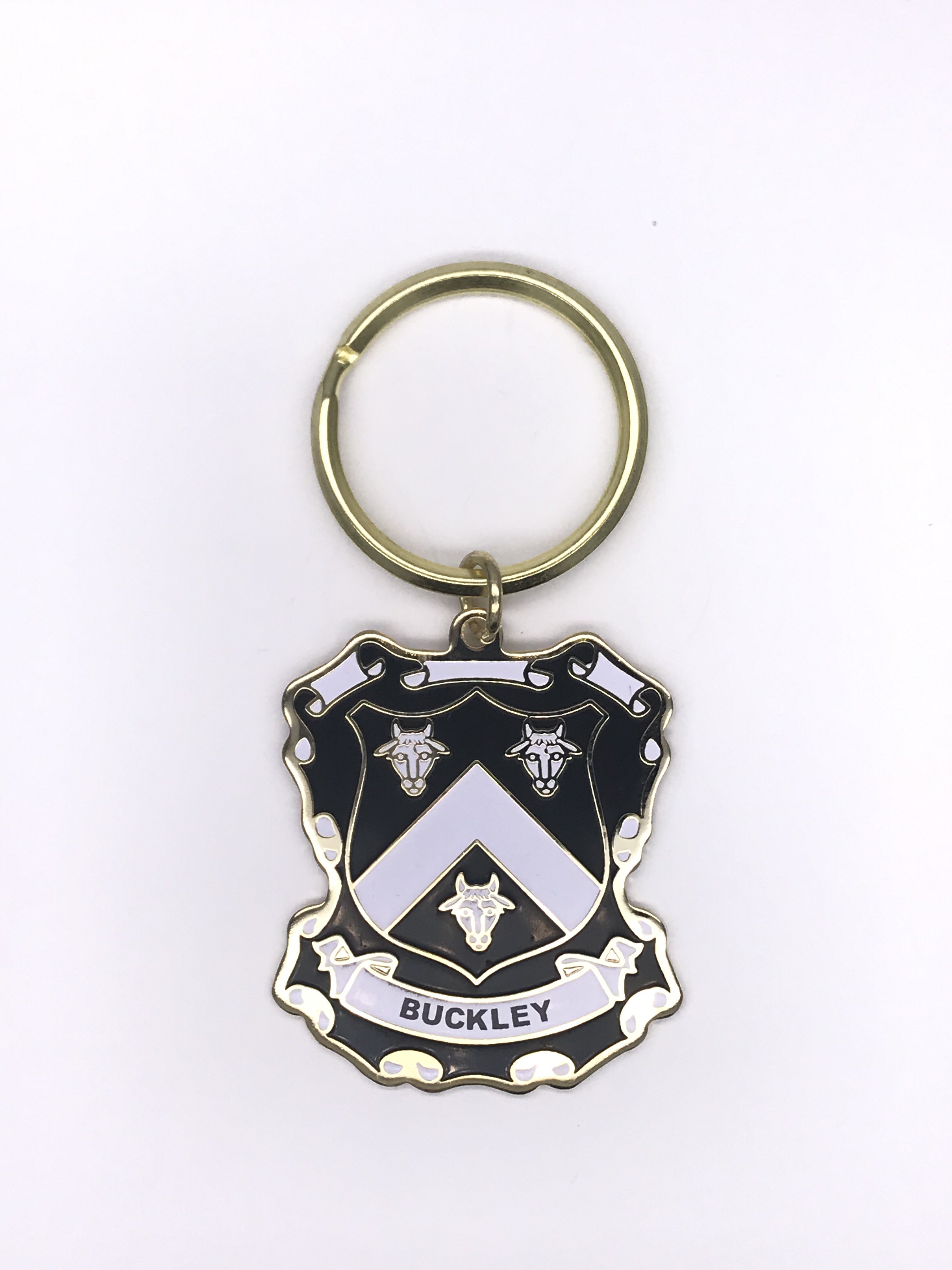 Buckley Keyring Irish Family Coat of Arms Skellig Gift Store